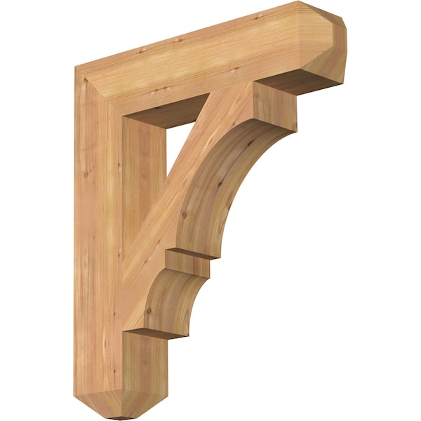 Ekena Millwork Balboa Craftsman Smooth Bracket, Western Red Cedar, 5 1/2"W x 26"D x 30"H BKT06X26X30BOA04SWR - main